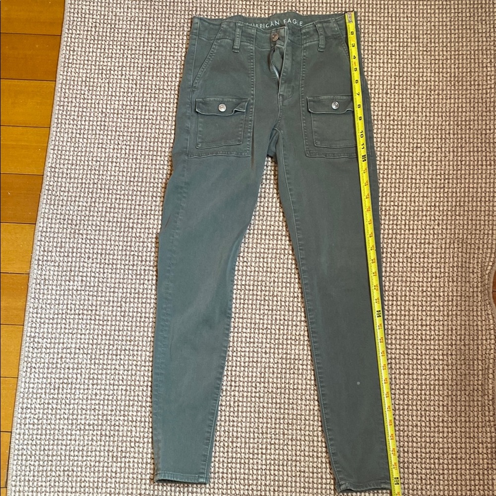American Eagle Olive Skinny Jeans